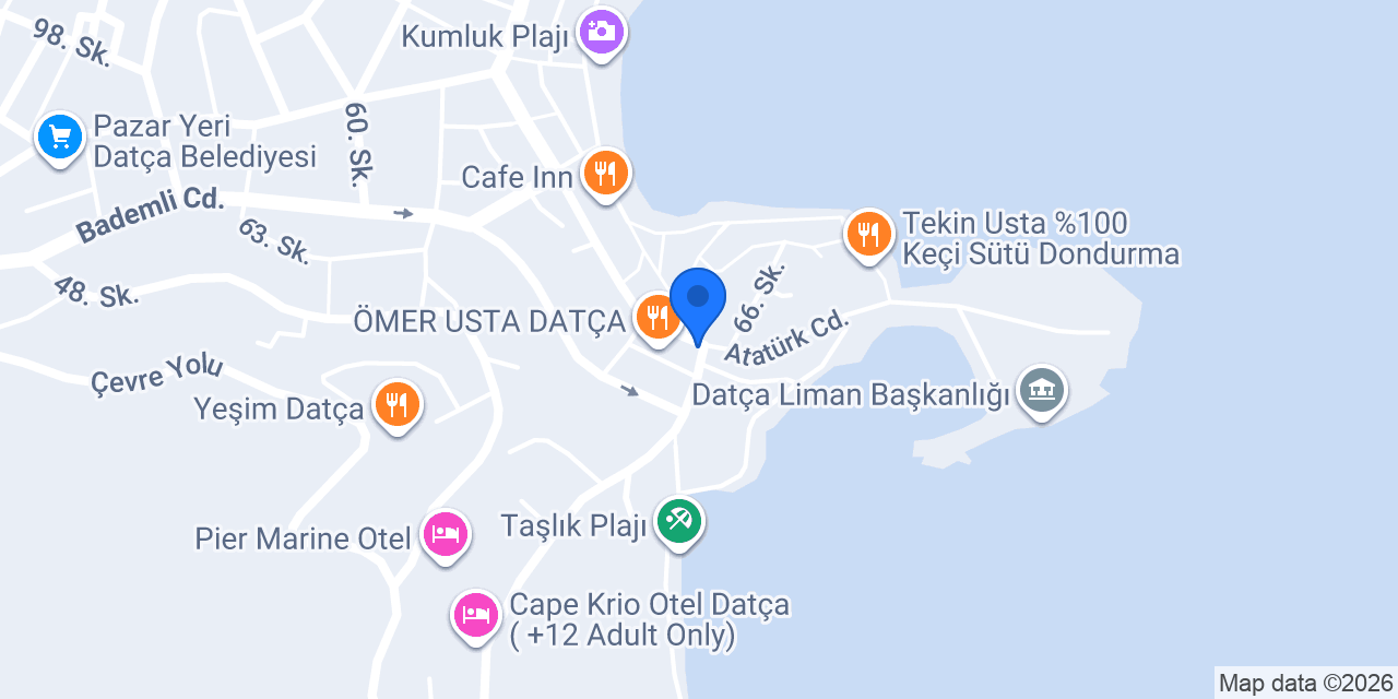 No:96 Patisserie&Coffee Datça konumu