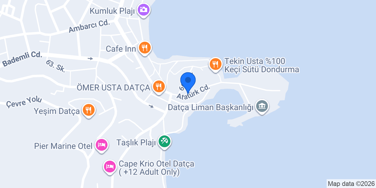 Atelye Buket Eski Datça konumu