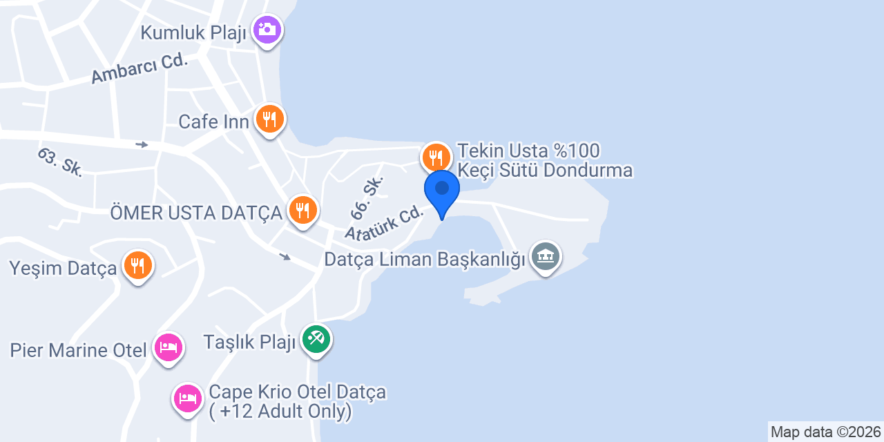 Denizyıldızı 48 Tekne Turları konumu