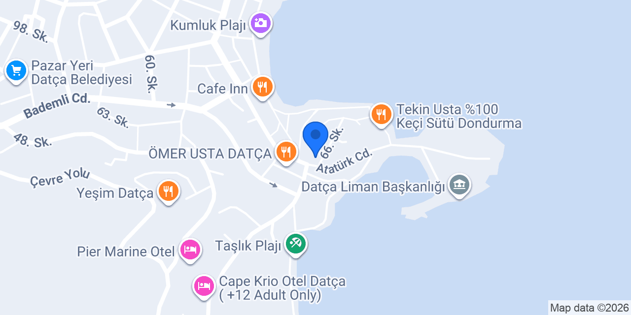 DATÇA MERSİN TANTUNİ konumu