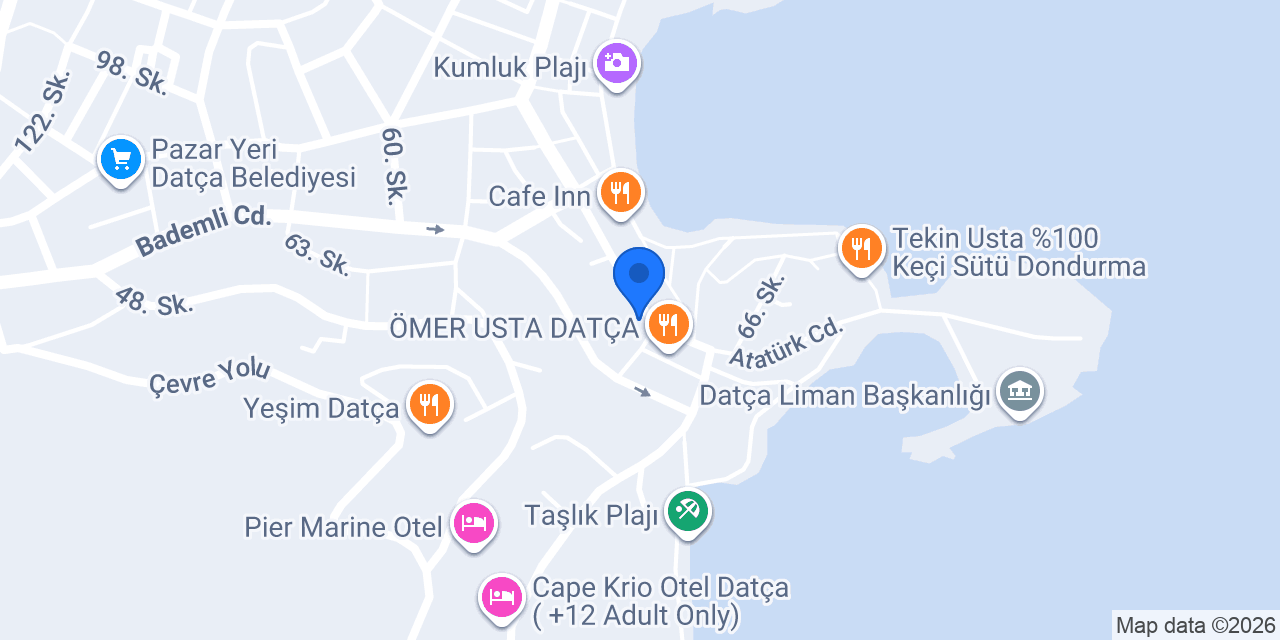 Datça Simit Evi konumu