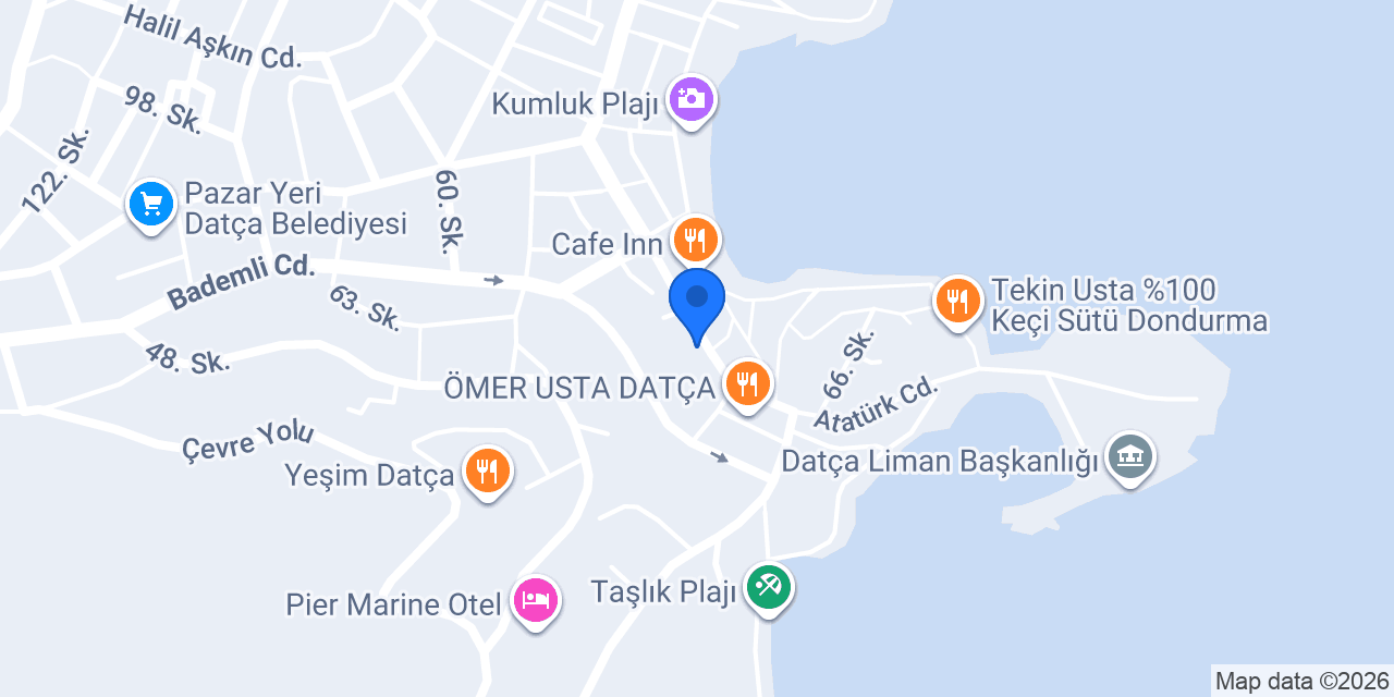 Halkbank Datça Şubesi konumu