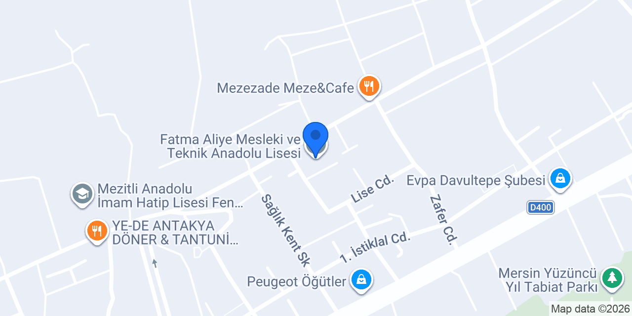 Fatma Aliye Mesleki ve Teknik Anadolu Lisesi konumu