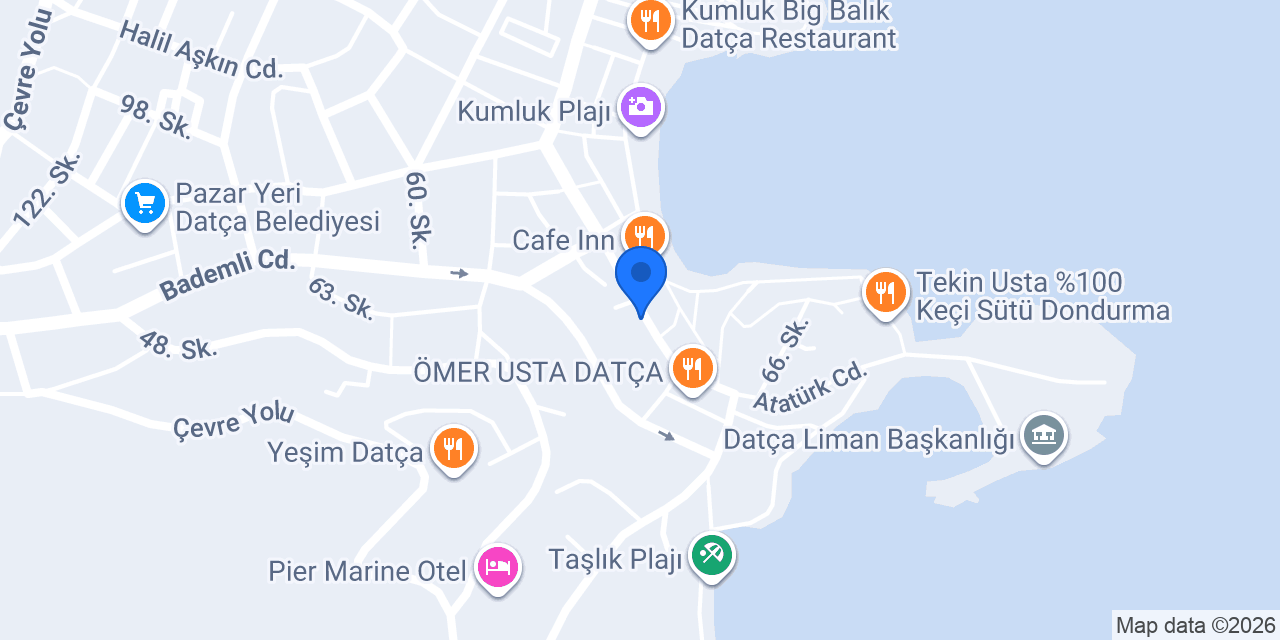 Datça Lara Apart Otel konumu