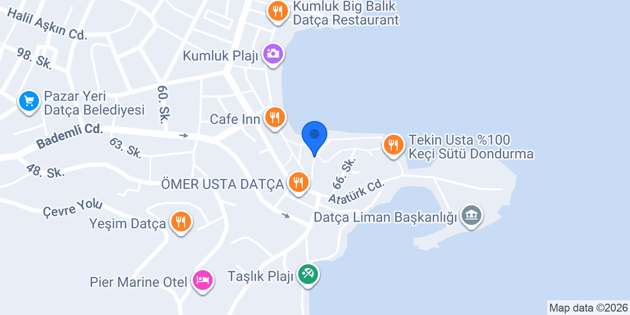Datça Deniz Otel konumu