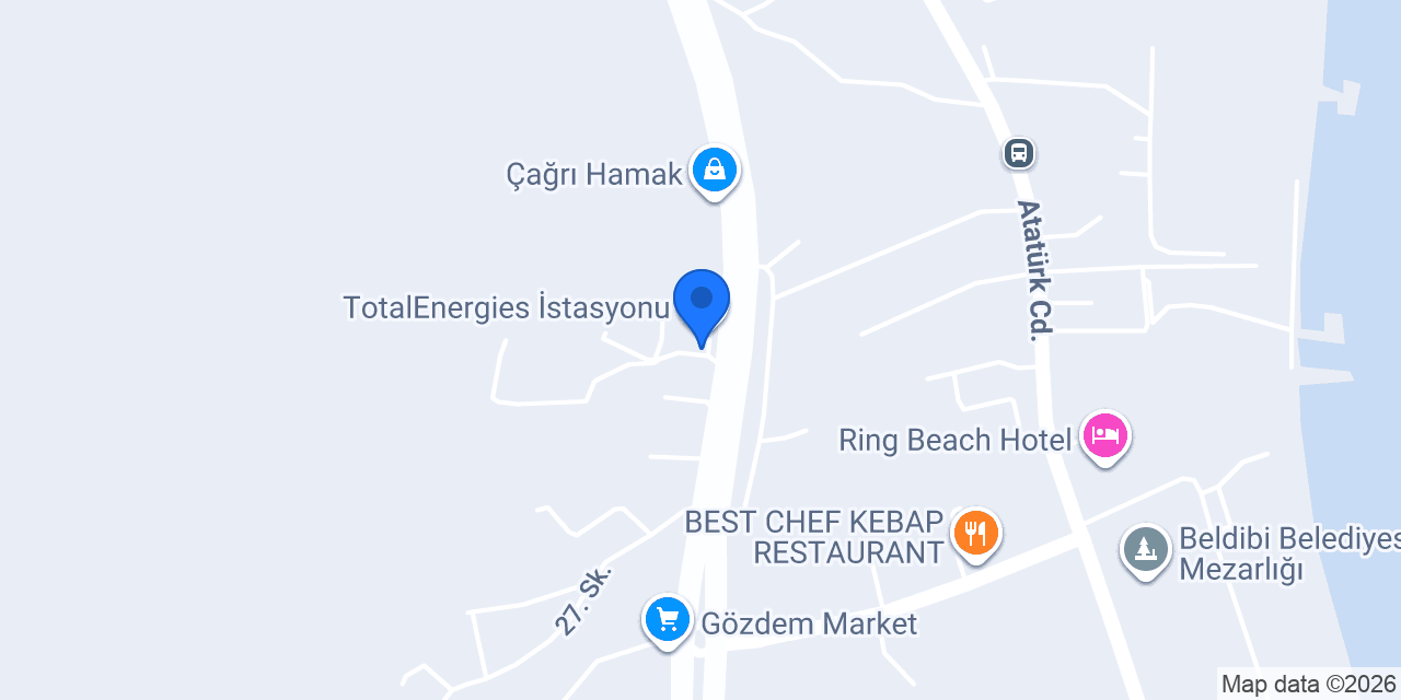 ANG Rent a Car Beldibi konumu