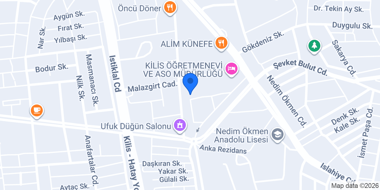 KIRSA Yapı ve Dekorasyon konumu