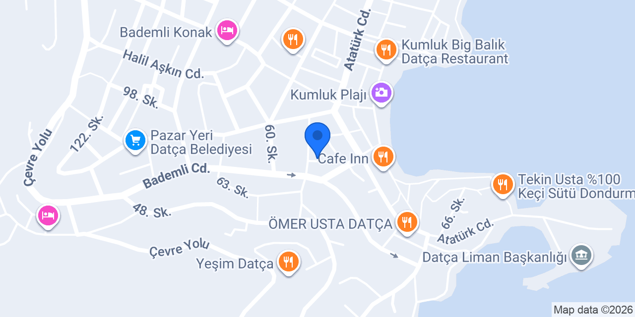 Datca Kilic Hotel konumu