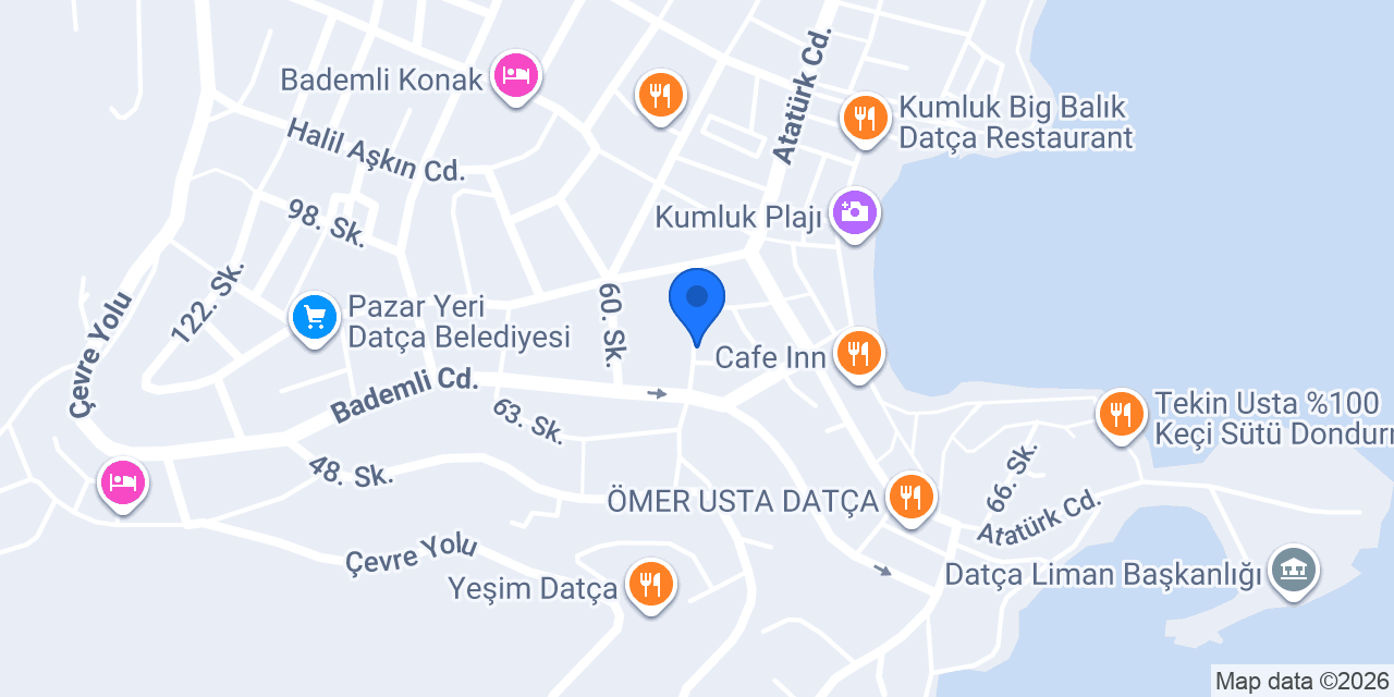 Datça MZG İnşaat konumu