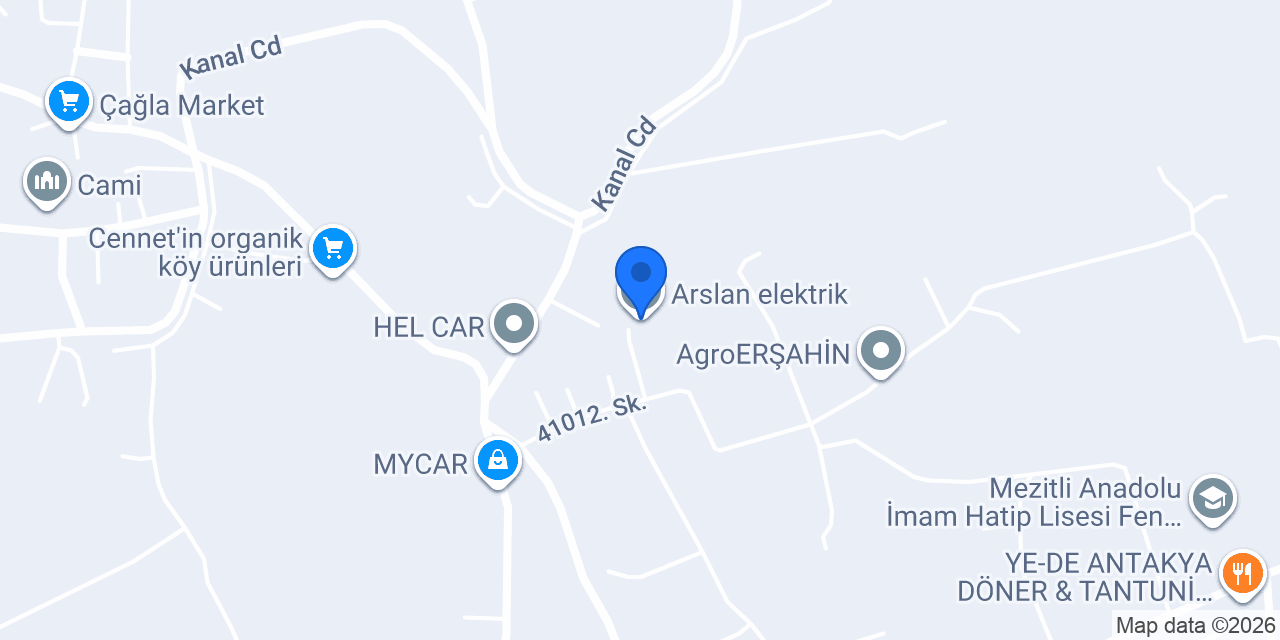 Arslan elektrik konumu