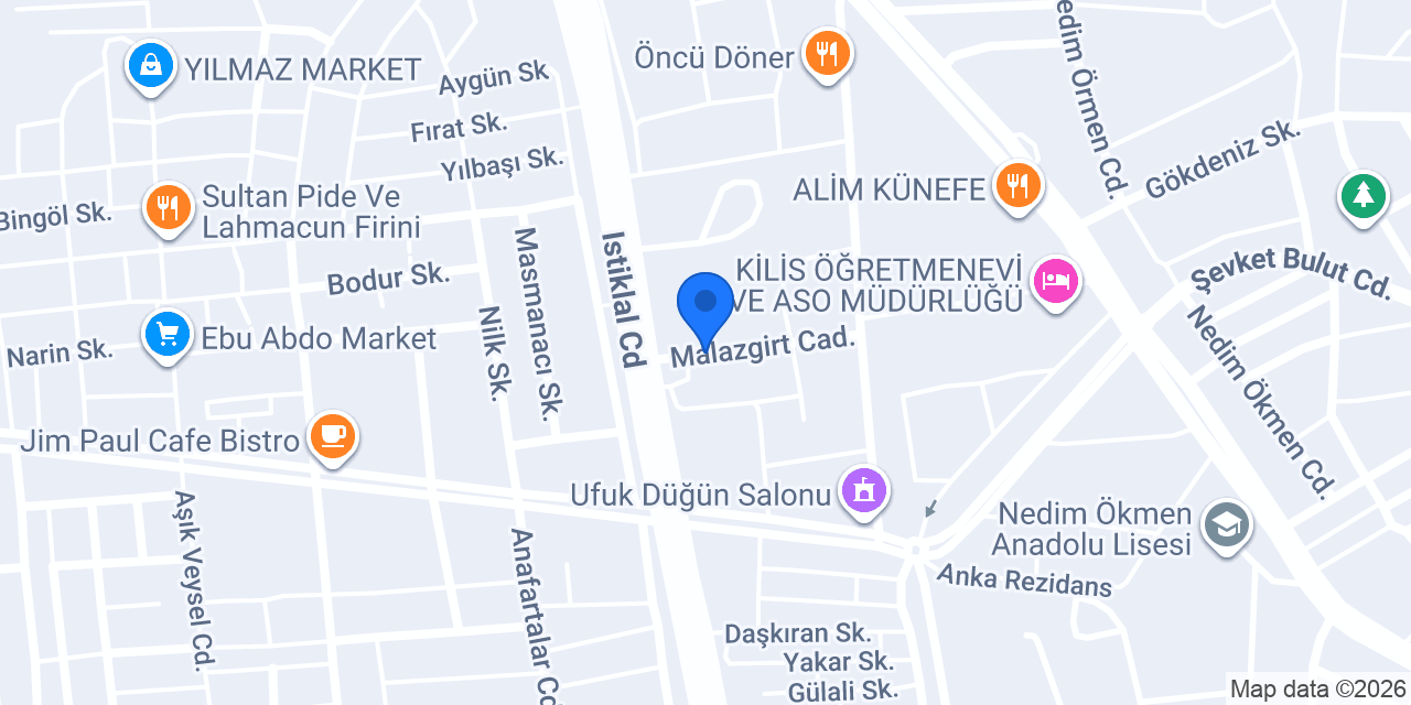 Sarıbaşoğlu Mimarlık-Kilis konumu