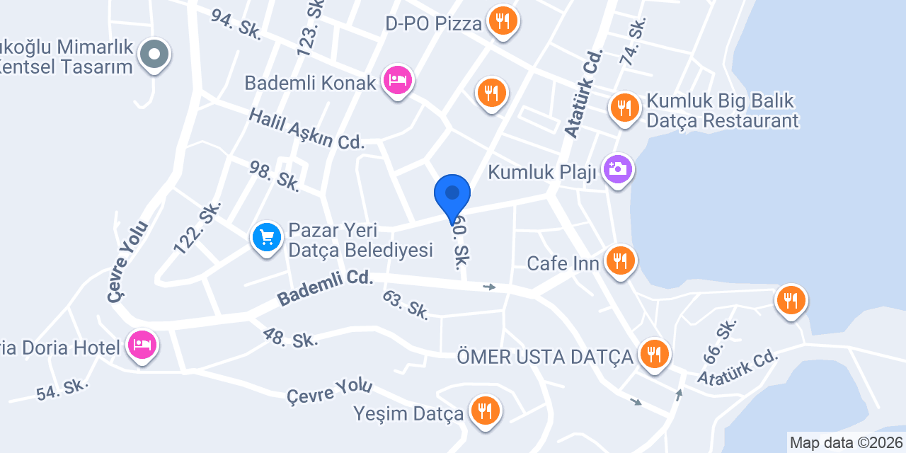DENGE PANSİYON DATÇA konumu