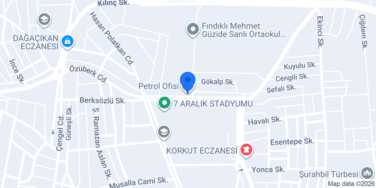 Petrol Ofisi konumu