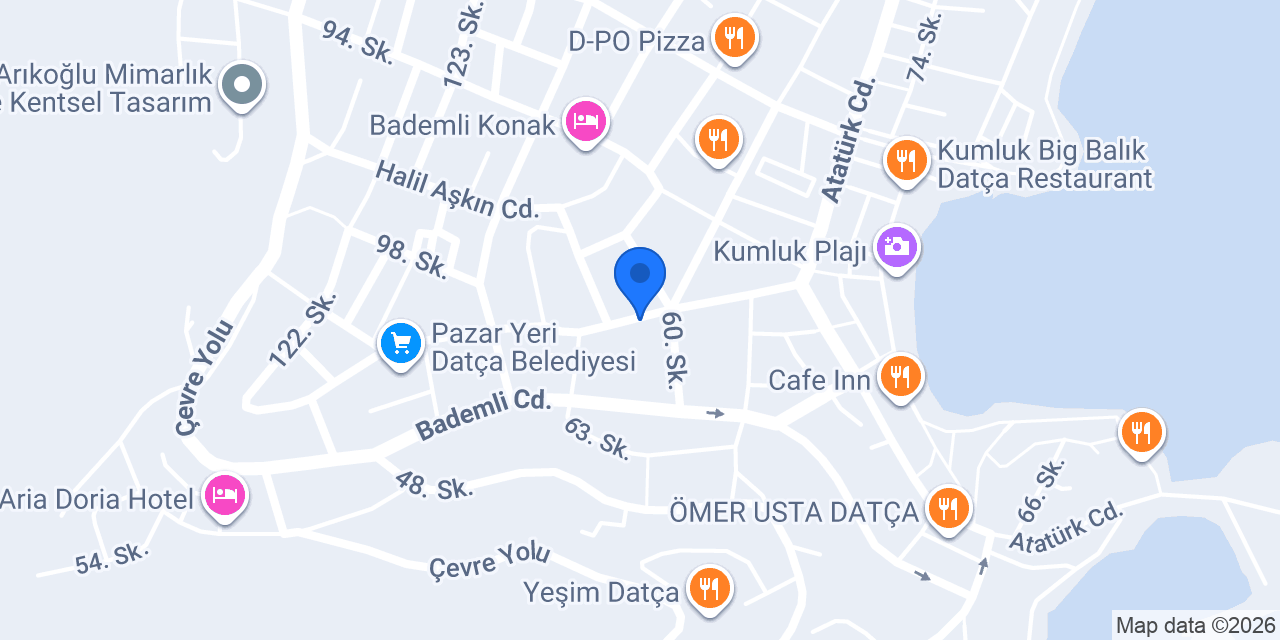 Datça Meze Evi konumu