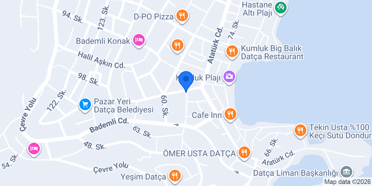 Tatlı Kasap Datça konumu