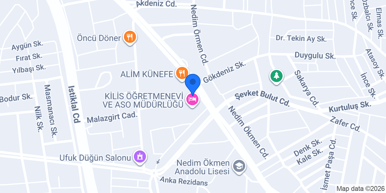KİLİS 7/24 VİP TAKSİ konumu