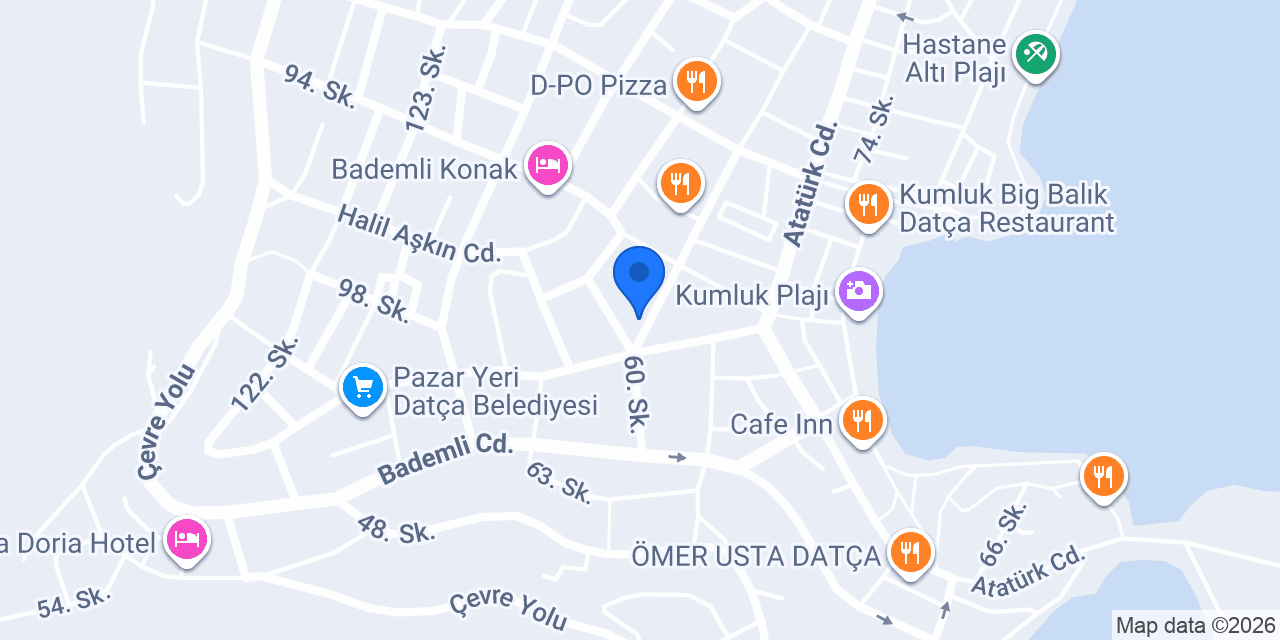 Komagene Datça Çiğ Köfte konumu