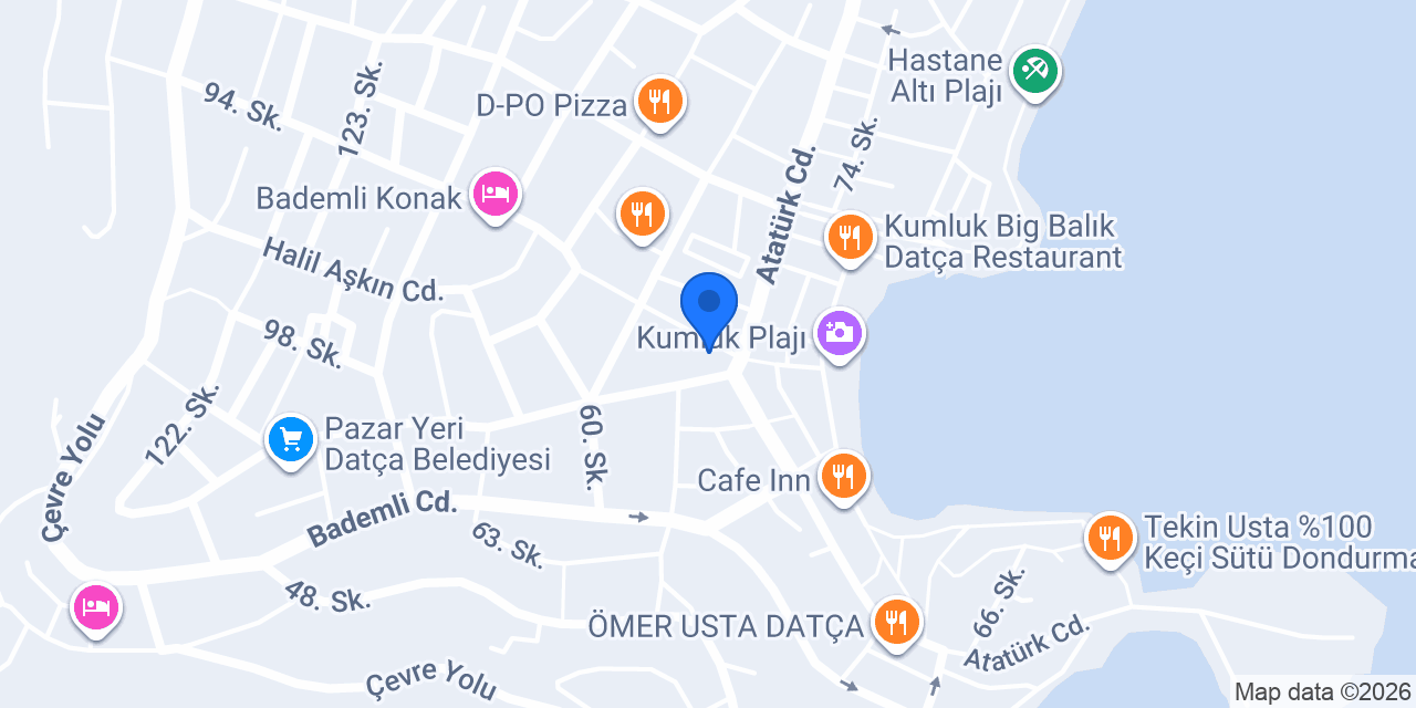 DATÇA EMLAK İNŞAAT HARİTA konumu