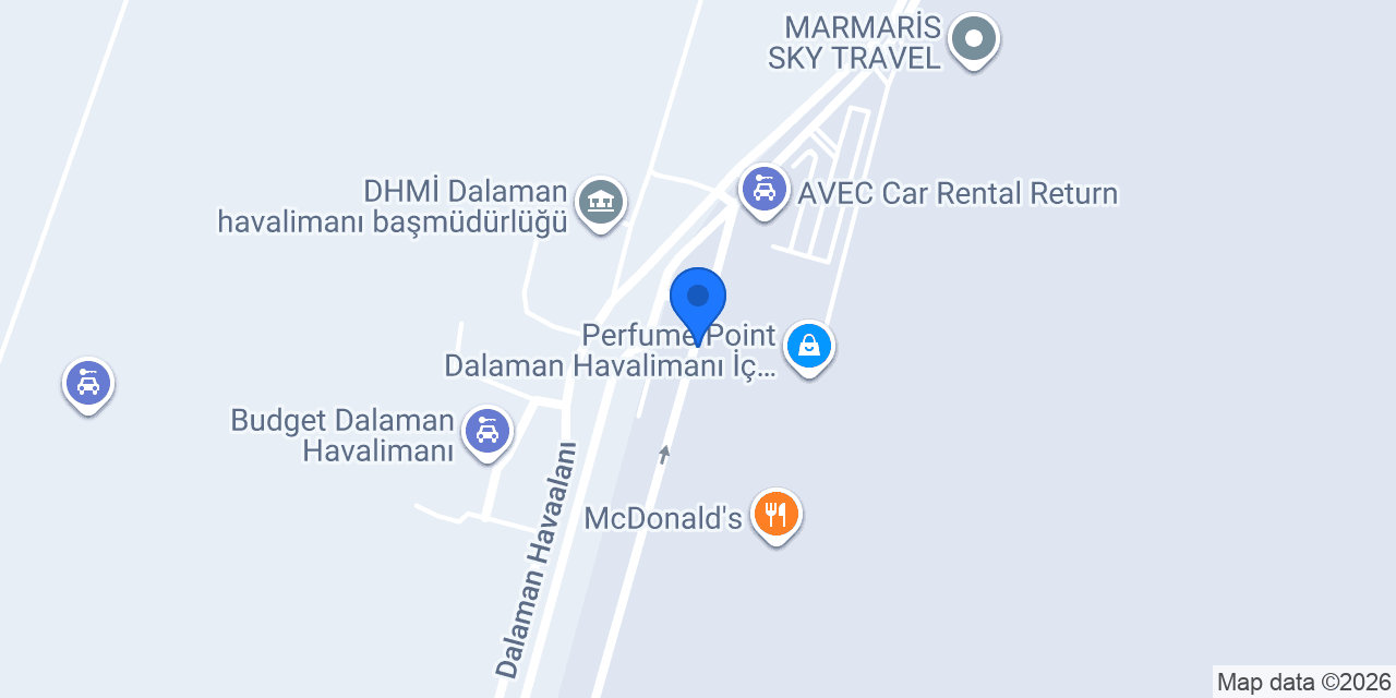 Carplus Rent A Car Dalaman konumu