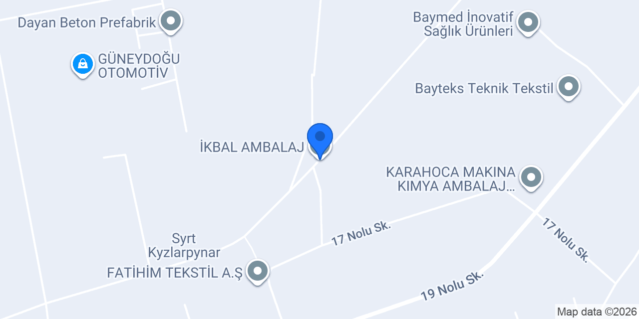 İKBAL AMBALAJ konumu