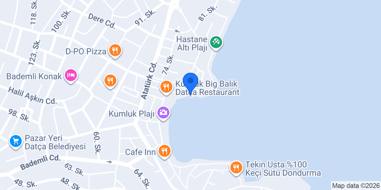 Kaptan Çağdaş Datça konumu