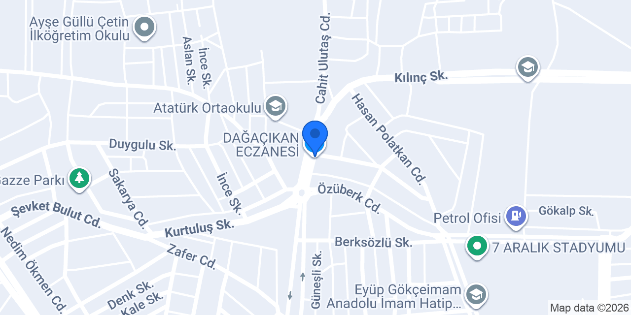 Yaşar Eczanesi konumu