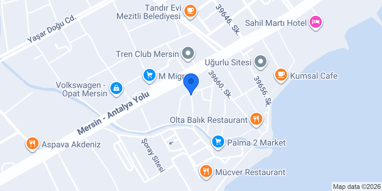 Seydanlı Baklava Mersin konumu