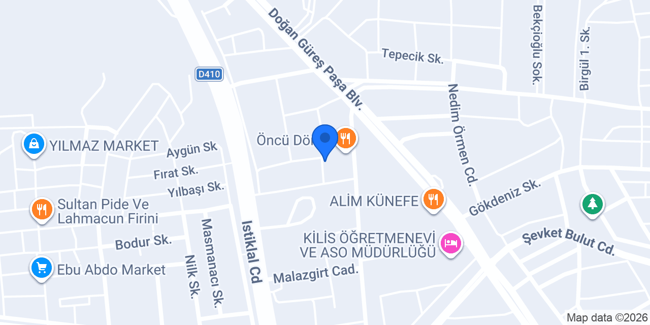 Kuaför Mithat kaya konumu