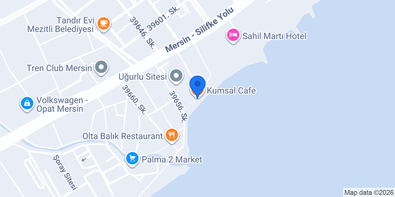 Kumsal Cafe konumu