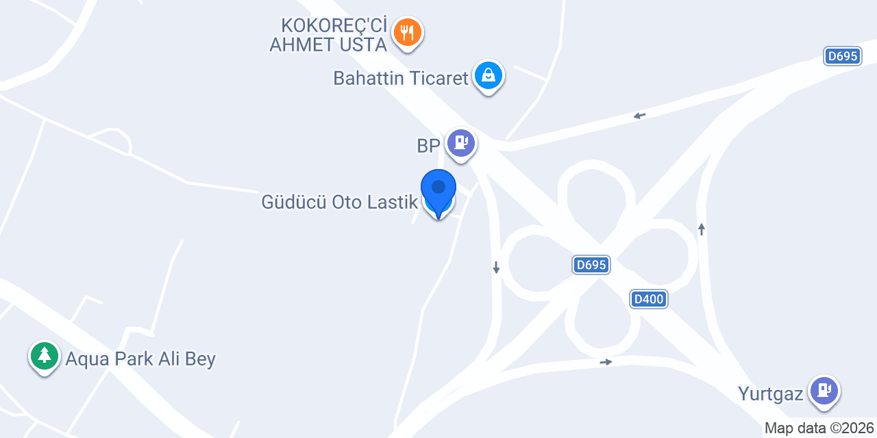 Güdücü Oto Lastik konumu