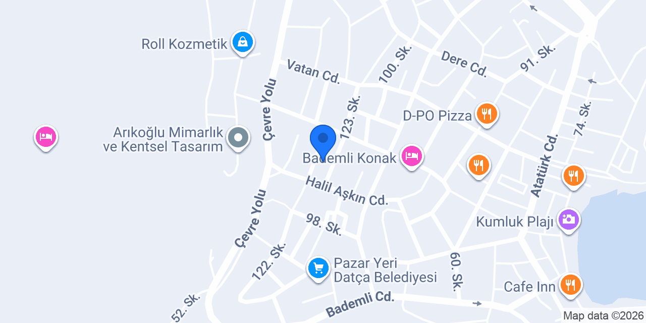 Datça İlçe Emniyet Müdürlüğü konumu