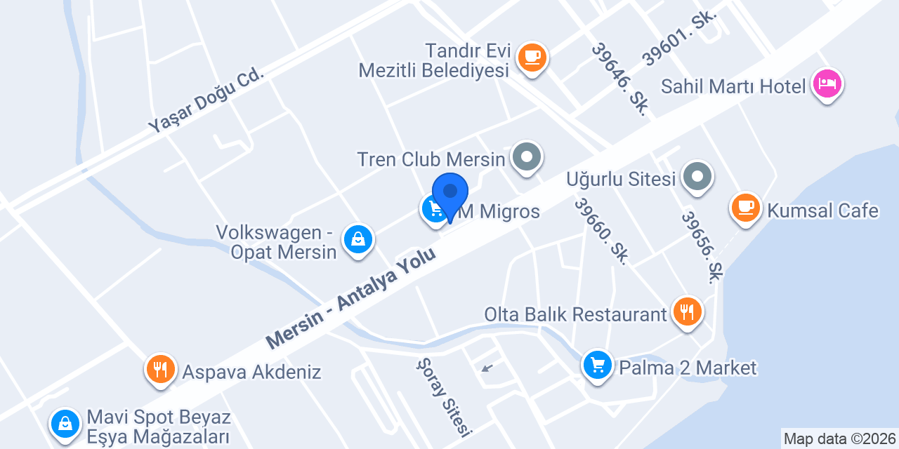 Mersin Sms Rent A Car konumu
