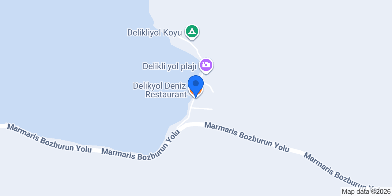 Delikyol Deniz Restaurant konumu