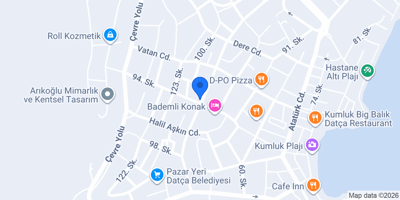 Villa Kantarlı Datça konumu