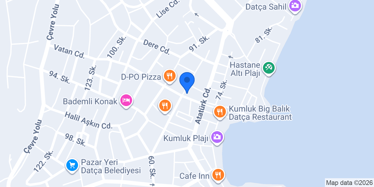 HAMMUR DATÇA konumu
