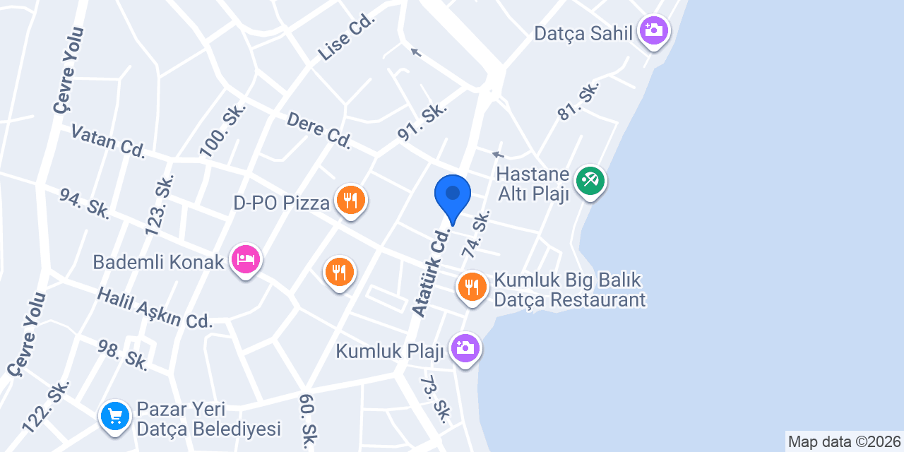 Datça Kent Rehberi konumu