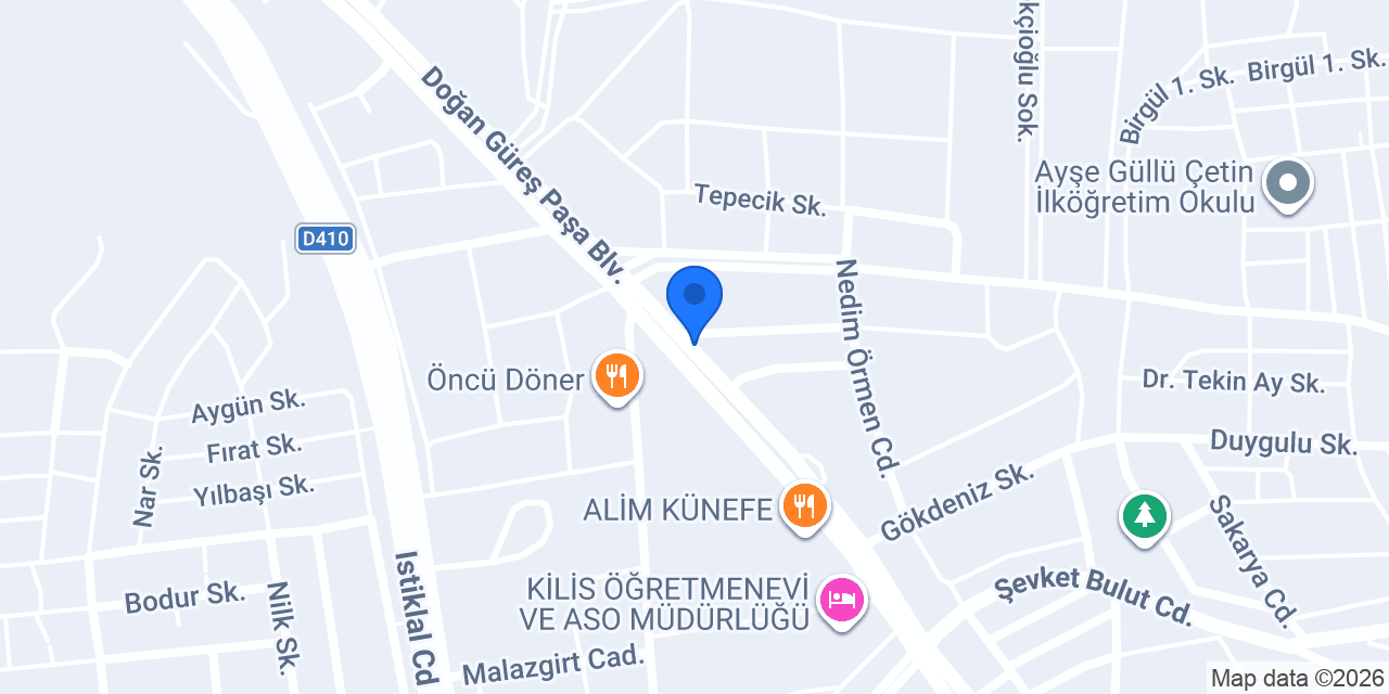 Kilis taksi konumu