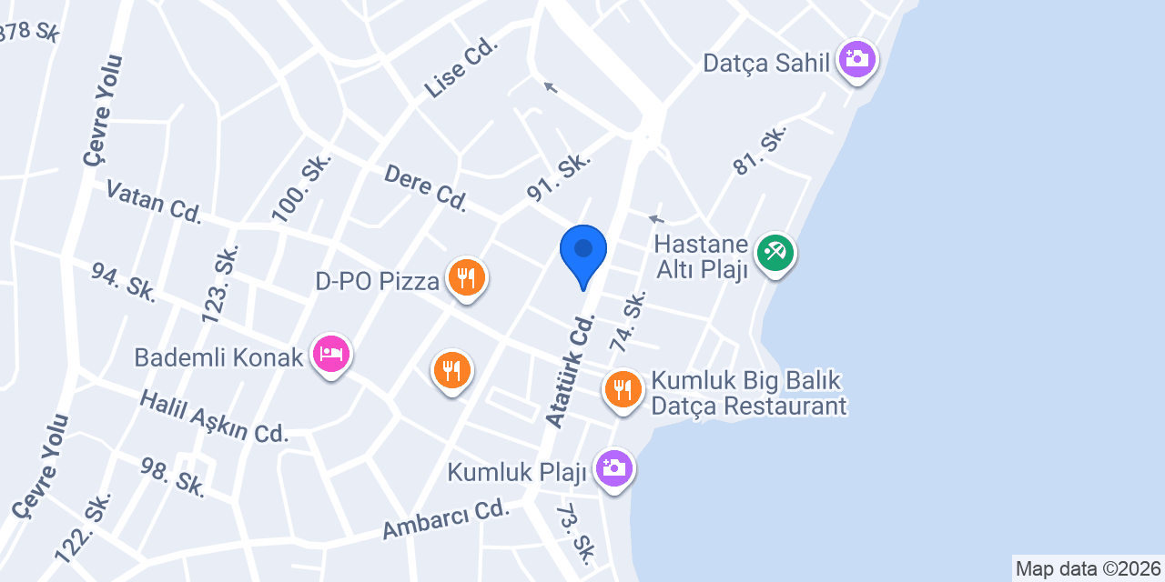 MAVİ TRANSFER DATÇA konumu