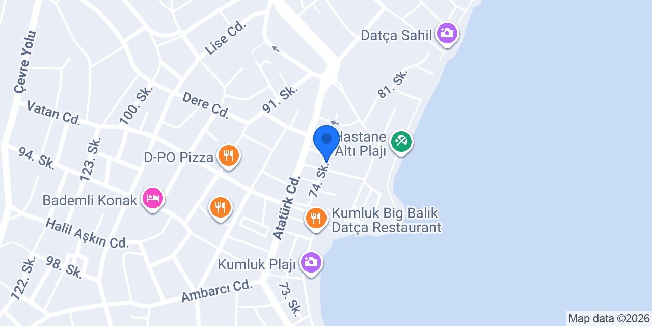 Evren Berber Salonu Datça konumu