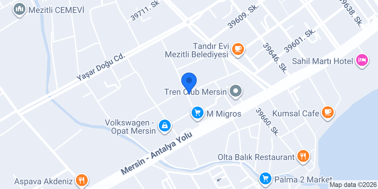 EYLÜL ECE OTOMOTİV MERSİN konumu