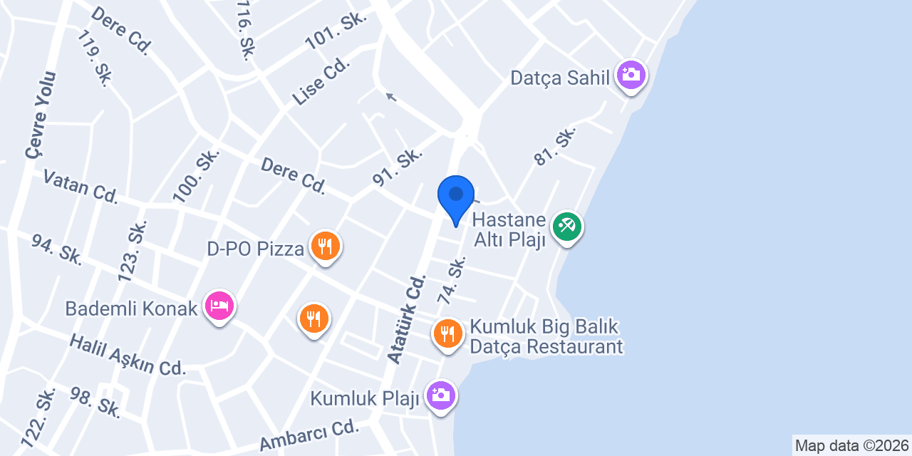 DentDatça Ağız ve Diş Sağlığı Polikliniği konumu