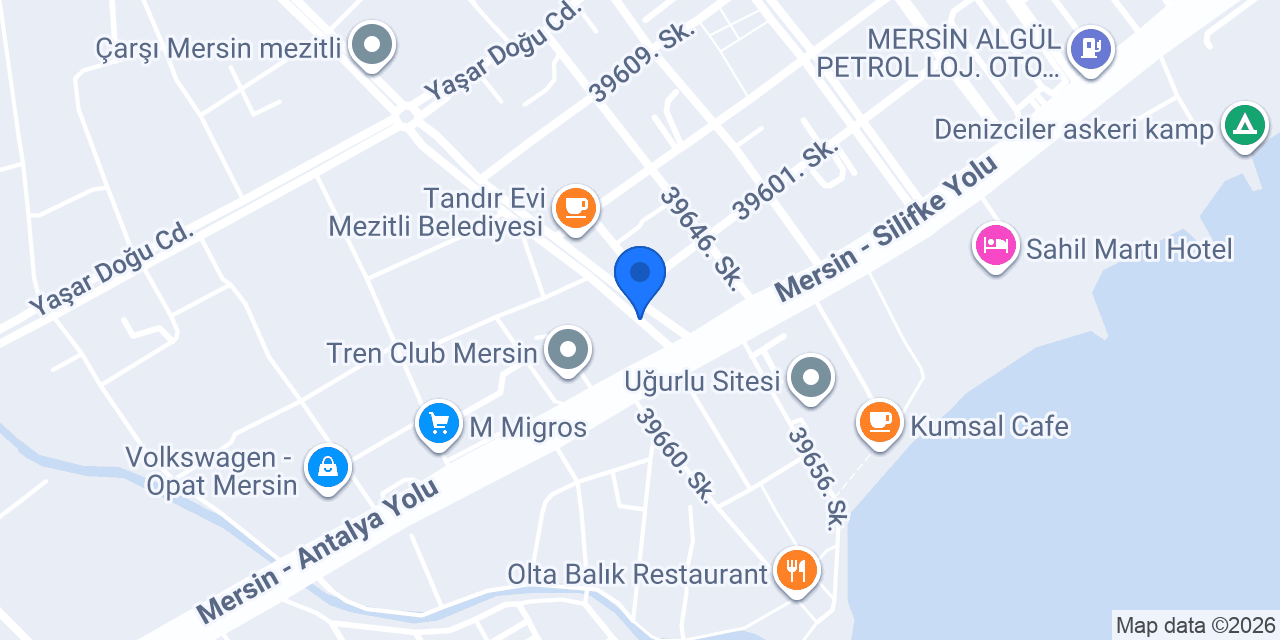 Seçer Oto konumu
