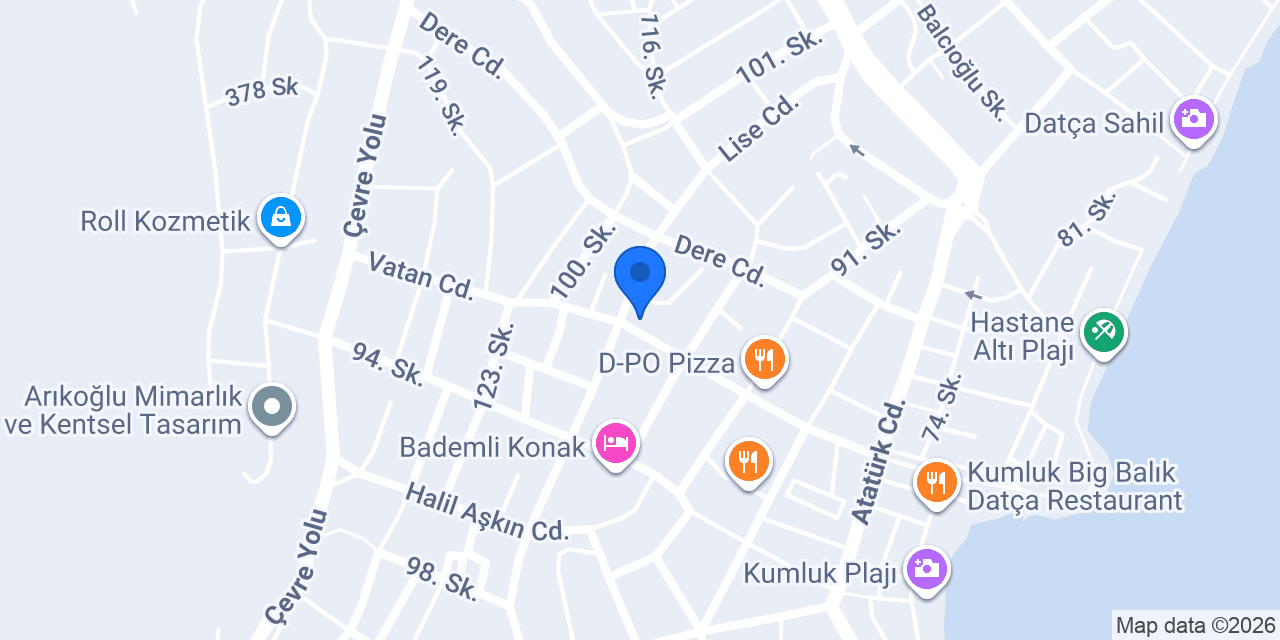 ÖZ&DER Gıda Datça konumu