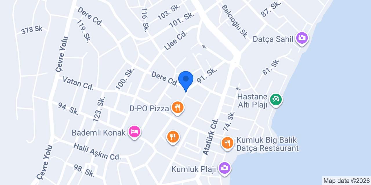 Sa'y Pilates Datça konumu