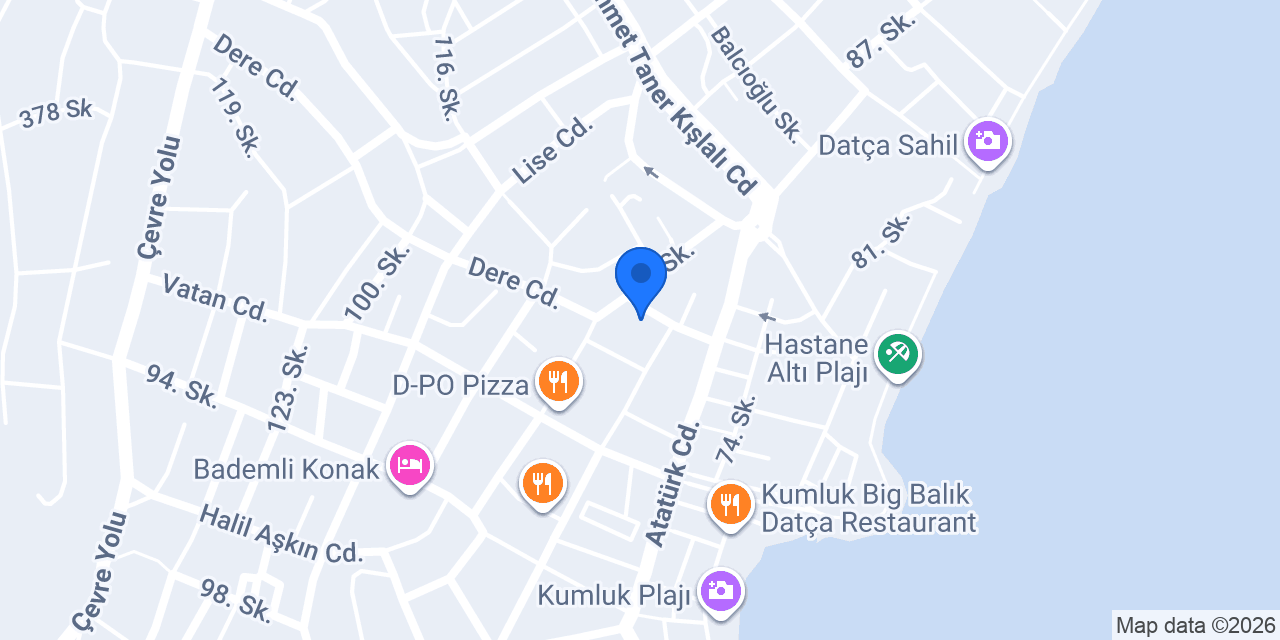 Sürat Kargo Datça Şube konumu