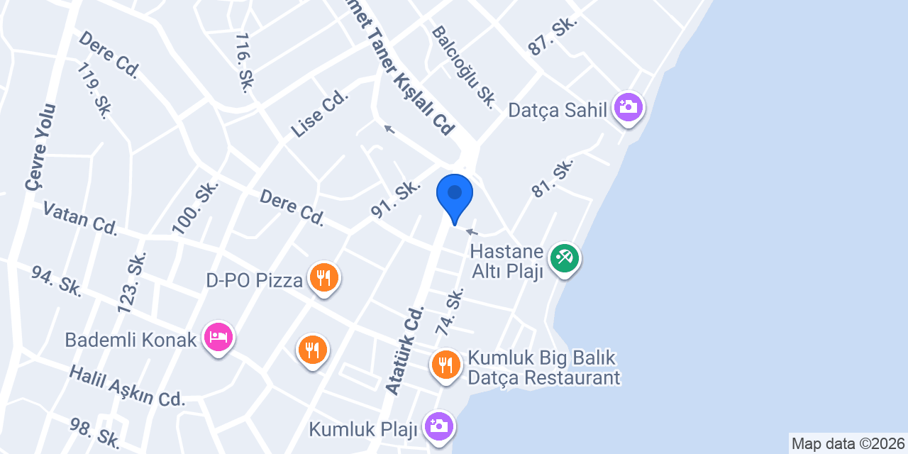 Datça Badem Gayrimenkul konumu