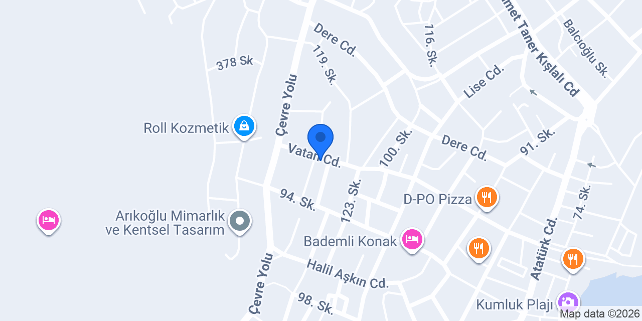 Datça Zeytin Evleri Apart konumu
