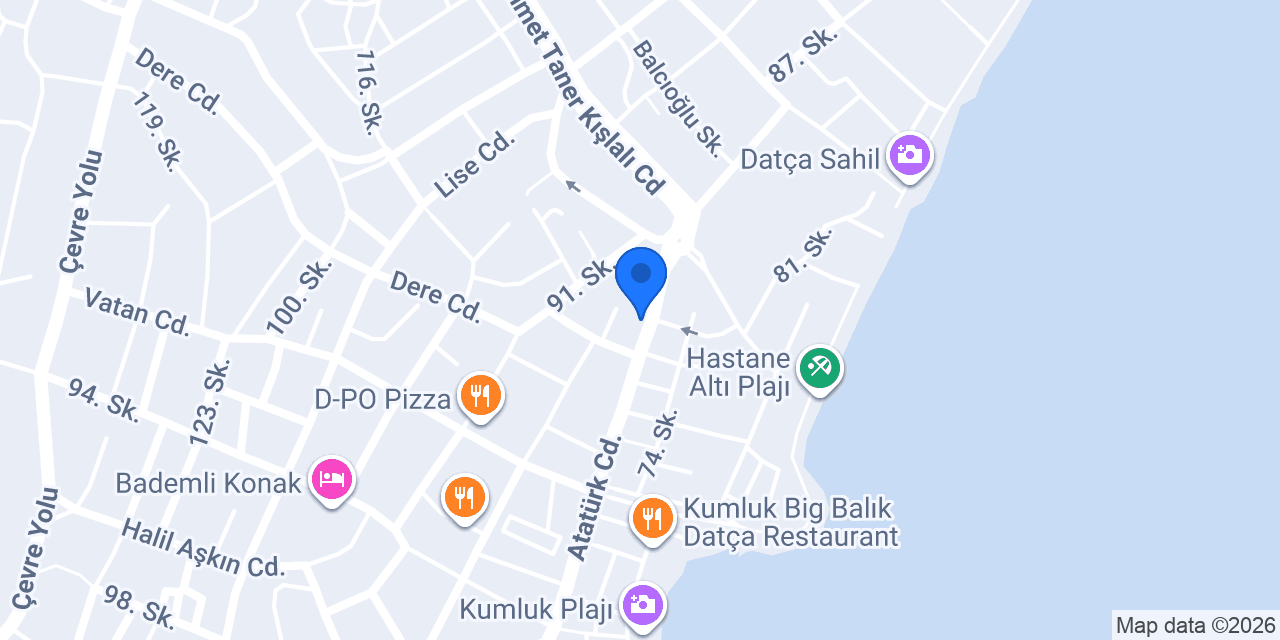 Dadya Emlak Datça konumu
