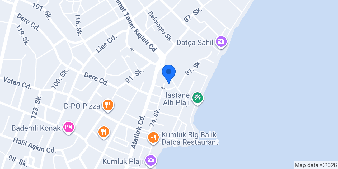 Özel Datça Sürücü Kursu konumu