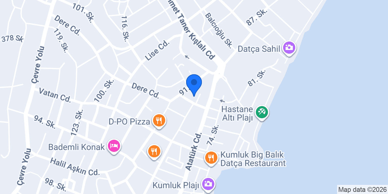Datça pati petshop konumu